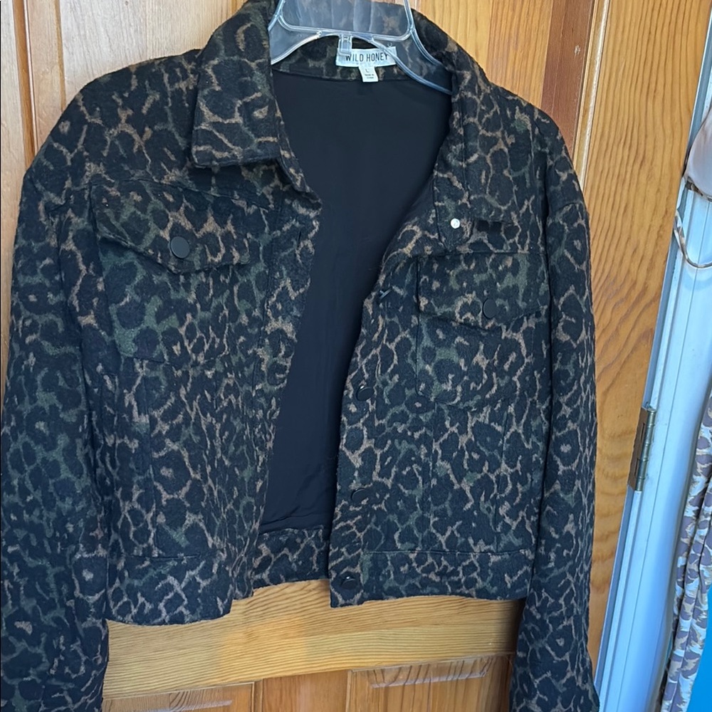 Honey Leopard Print Jacket